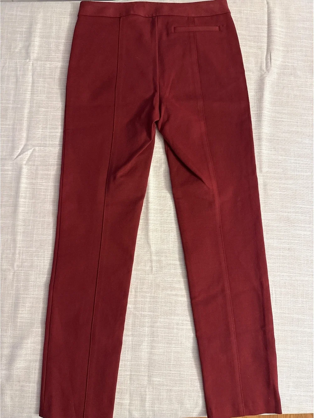 Tory Burch Vanner Pant Red Cordovan Size 2